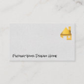 Gold Zuhause | Wohnsitz Visitenkarte (Vorderseite)