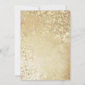 Gold zum 40. Jahrestag der Hochzeit Einladung (Rückseite)