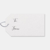 Gold zum Geburtstag Geschenkanhänger (Rückseite Horizontal)