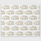 Gold zum Geburtstag Geschenkpapier (Flach)