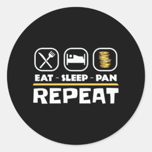 Gold zur Prospektion von East Sleep Pan Wiederholu Runder Aufkleber