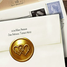 Gold Zwei Herzen Verschlungene Hochzeitsliebe