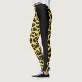Gold zwei Tonniedliche Cheetah-Drucke Leggings (Links)