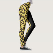 Gold zwei Tonniedliche Cheetah-Drucke Leggings (Rechts)