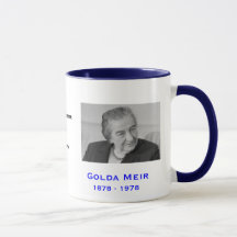 Golda Meir*, Israel-Tasse