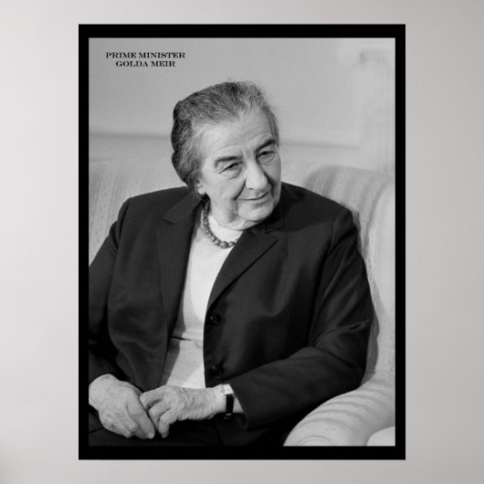 Golda Meir, Israeli Prime Minister Poster (Vorne)