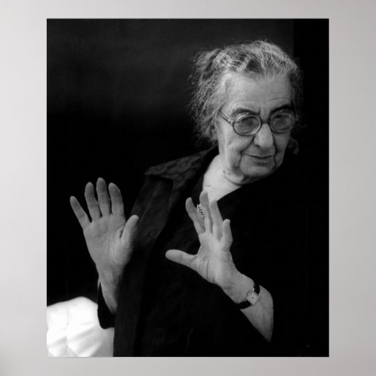 Golda Meir, israelischer Ministerpräsident Poster (Vorne)