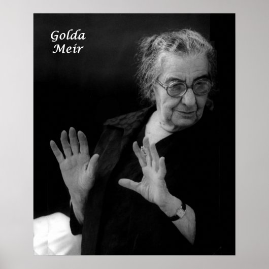 Golda Meir, israelischer Ministerpräsident Poster (Vorne)