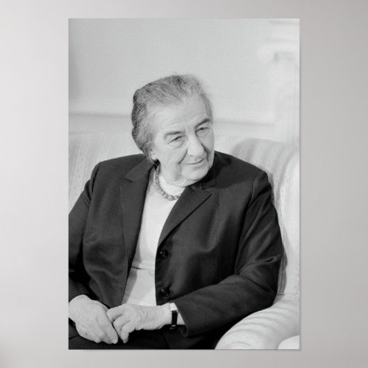 Golda Meir - israelischer Premierminister Poster (Vorne)