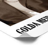 Golda Meir Sie können die Hände nicht schütteln ge Poster (Ecke)