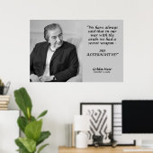 Golda Meir Zitat - Keine Alternative! Poster (Heimbüro)