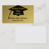 GoldAbschluss-Geschäfts-Karte Telefonnummerkarte (Vorne/Hinten)