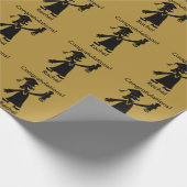 GoldAbschluss - Glückwünsche Geschenkpapier (Ecke)