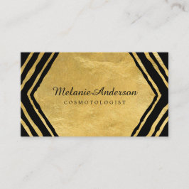 Goldabstrakte Make-upkünstler-Geschäfts-Karten Visitenkarte
