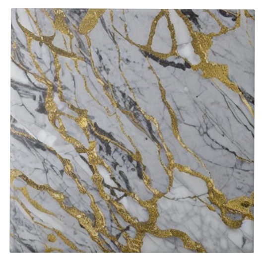 Goldader-Marmor-Muster Fliese (Vorderseite)