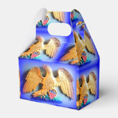 Goldadler auf Blauzungenkuchtin Geschenkschachtel (Rückseite)