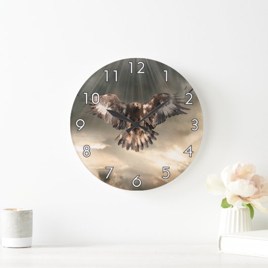 Goldadler Große Wanduhr (Zuhause)