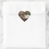 Goldadler Herz-Aufkleber (Tasche)