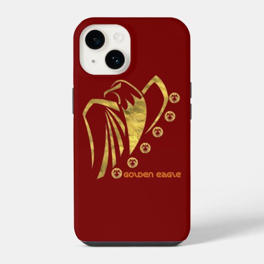 Goldadler iPhone Hülle (Rückseite)