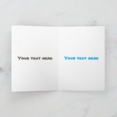 Goldadler lustige Cartoon-Illustration Karte (Innenseite)