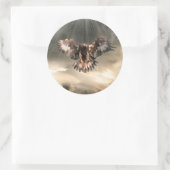 Goldadler Runder Aufkleber (Tasche)