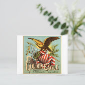 Goldadler Tabak 1900 Postkarte (Stehend Vorderseite)