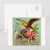 Goldadler Tabak 1900 Postkarte (Vorne/Hinten)