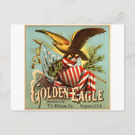 Goldadler Tabak 1900 Postkarte (Vorderseite)