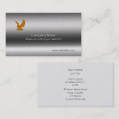 Goldadler, Talonen überdehnten Metallic-Effekt Visitenkarte (Vorne/Hinten)