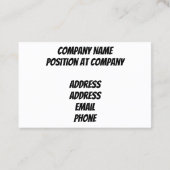 Goldadler Visitenkarte (Rückseite)