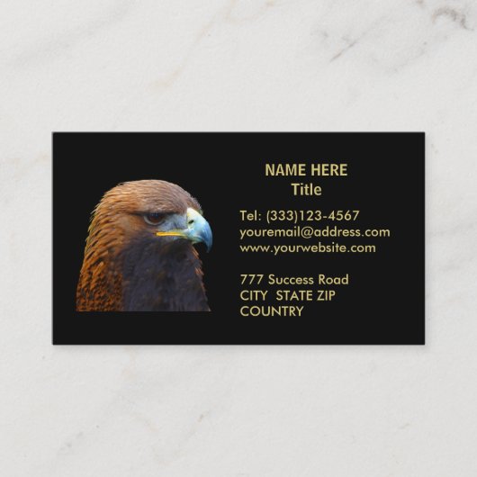 Goldadler Visitenkarte (Vorderseite)