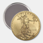 Goldadlermünze Magnet (Vorderseite/Rückseite)
