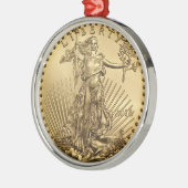 Goldadlermünze Ornament Aus Metall (Links)