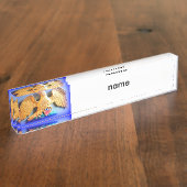 Goldadlerschild Namensplakette (Seite)