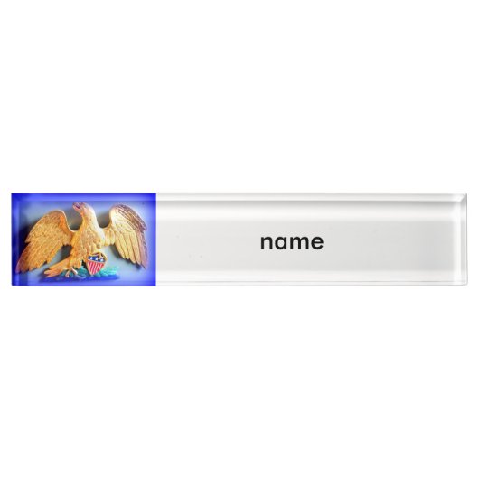 Goldadlerschild Namensplakette (Vorderseite)