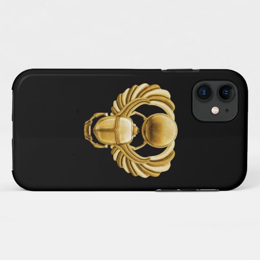 Goldägypter-Scarabäus Case-Mate iPhone Hülle (Rückseite (Horizontal))