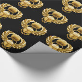 Goldägypter-Scarabäus Geschenkpapier (Ecke)