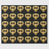Goldägypter-Scarabäus Geschenkpapier (Flach)