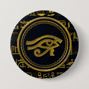 Goldägyptisches Auge von Horus - Wadjet Button