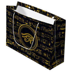 Goldägyptisches Auge von Horus - Wadjet Große Geschenktüte