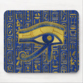 Goldägyptisches Auge von Horus - Wadjet Mousepad (Vorne)