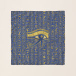 Goldägyptisches Auge von Horus - Wadjet Schal<br><div class="desc">Goldägyptisches Auge von Horus - Wadjet Lapislazuli</div>