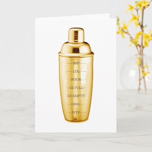 Goldaktie-Geburtstags-Karte Karte (Gelbe Blume)