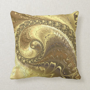 Goldaktien des Fraktals Kissen