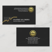 Goldaktienmarkt-Grafik Visitenkarte (Vorne/Hinten)