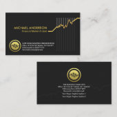 Goldaktienmarktbewertung Visitenkarte (Vorne/Hinten)