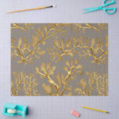 Goldalgen auf Taupe Tissue Paper Seidenpapier (Basteln)
