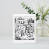 GOLDAlice im Wunderland-Tee-Party-Geburtstag Einladung (Stehend Vorderseite)