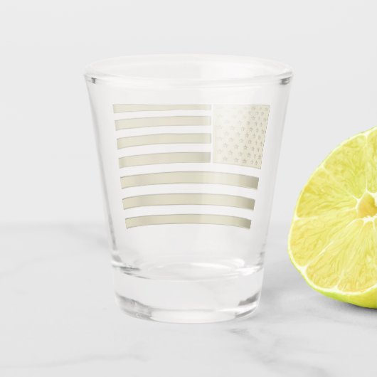 Goldamerikanische Flagge Schnapsglas (Rückseite)