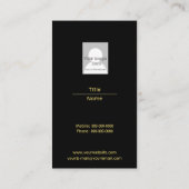 Goldamerikanische Flagge Visitenkarte (Rückseite)